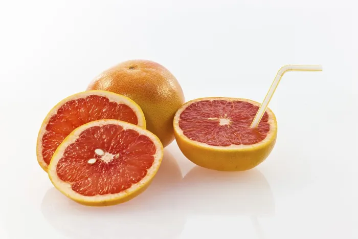 Framed Print : Grapefruit with a Straw Print Framed Print : Grapefruit with a Straw Print