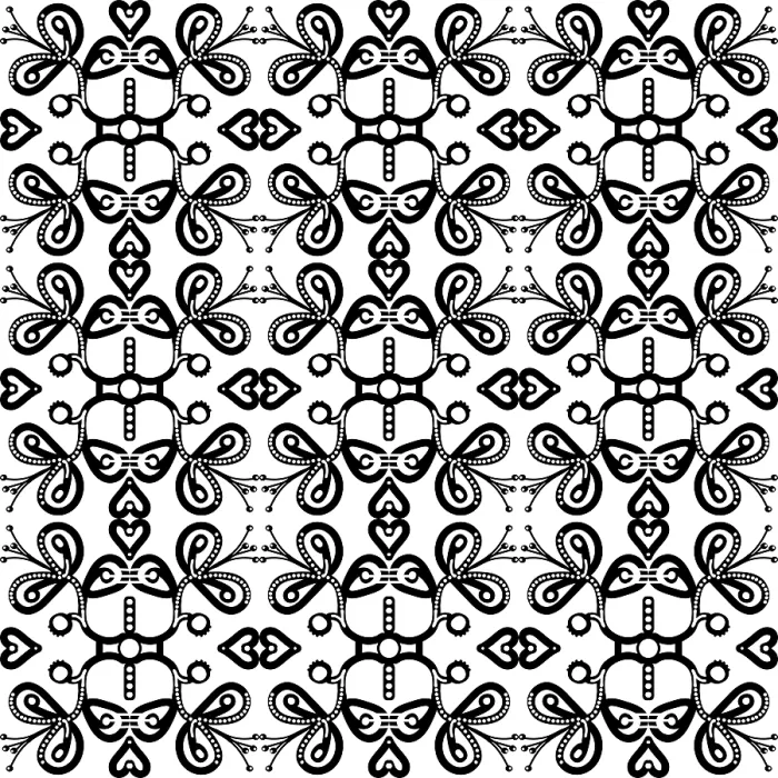 Framed Print : Graphical Floral Seamless Pattern Print