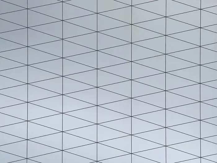 Framed Print : Gray Geometric Pattern Print - Interconnected Triangles