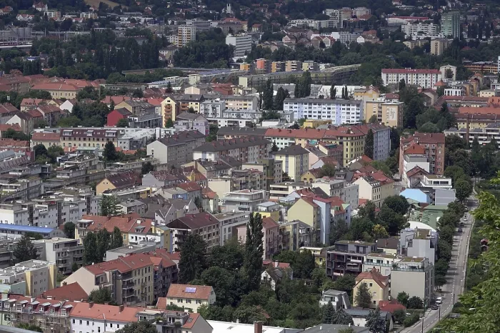 Framed Print : Graz Cityscape Print Framed Print : Graz Cityscape Print
