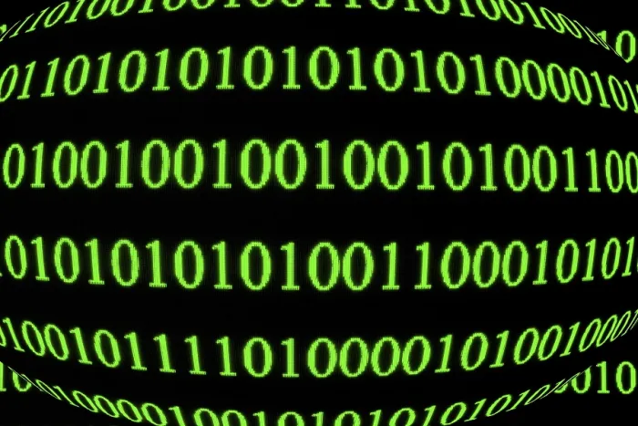Framed Print : Green Binary Code Print in Spherical Form Framed Print : Green Binary Code Print in Spherical Form