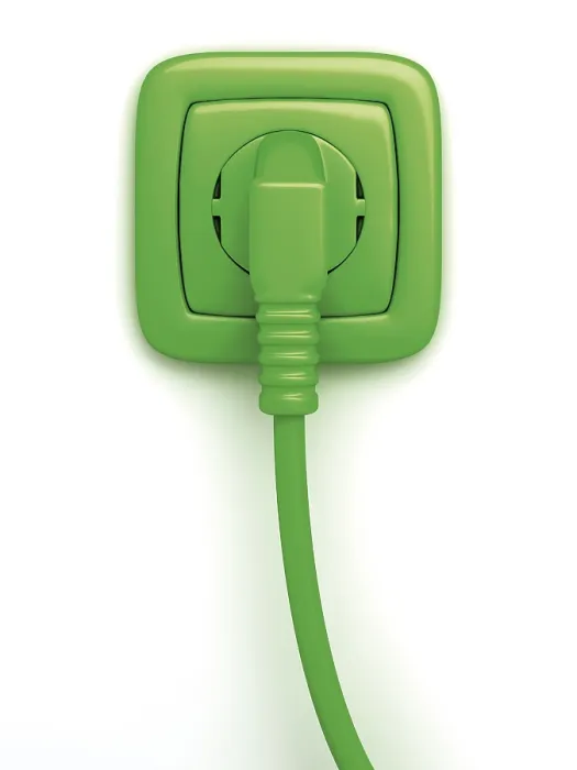 Framed Print : Green Socket or Power Point with Plug Print Framed Print : Green Socket or Power Point with Plug Print