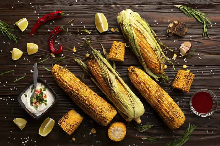 Framed Print : Grilled Corn on the Cob Print Framed Print : Grilled Corn on the Cob Print