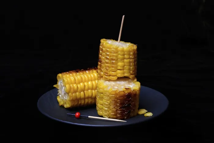 Framed Print : Grilled Corn on the Cob Print, Germany Framed Print : Grilled Corn on the Cob Print, Germany