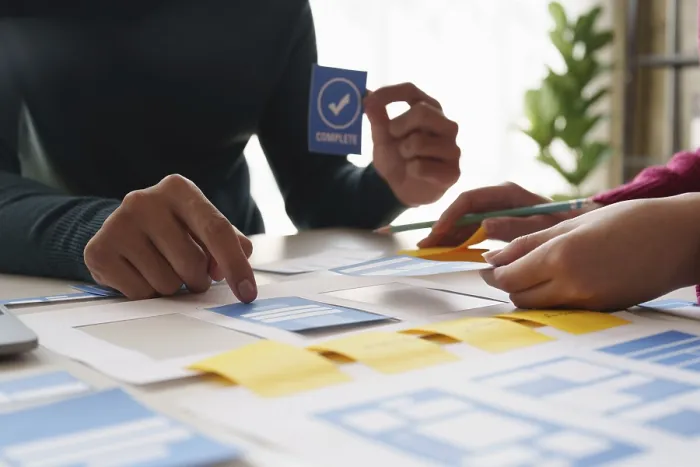 Framed Print : UX Designers Brainstorming Print