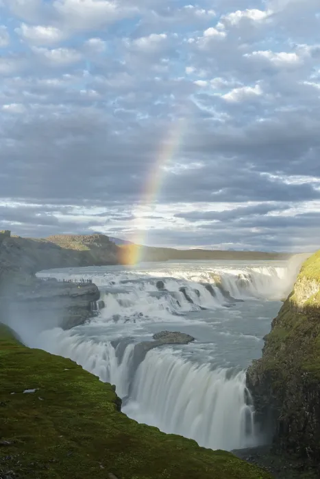 Framed Print : Gullfoss Waterfall Print with Rainbow, Iceland Framed Print : Gullfoss Waterfall Print with Rainbow, Iceland