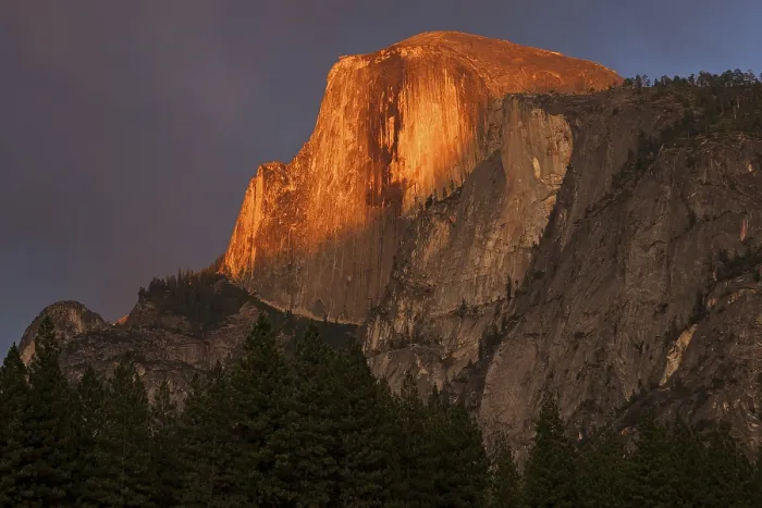 Framed Print : Half Dome Print: Yosemite Evening Storm