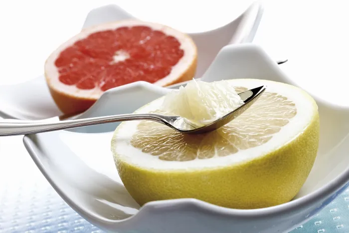 Framed Print : Half Grapefruit in Porcelain Bowls Print Framed Print : Half Grapefruit in Porcelain Bowls Print