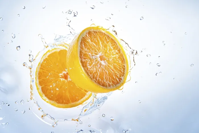 Framed Print : Two Oranges Fall into Water Print Framed Print : Two Oranges Fall into Water Print