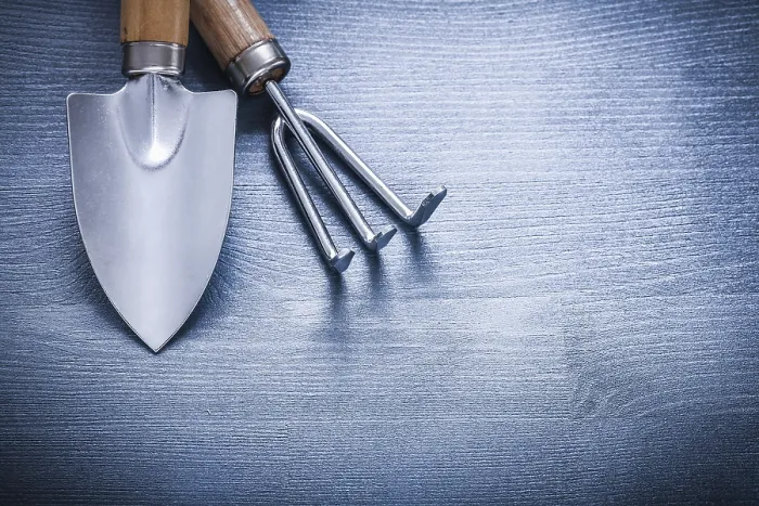 Framed Print : Hand Tools Garden Fork and Spade Print Framed Print : Hand Tools Garden Fork and Spade Print
