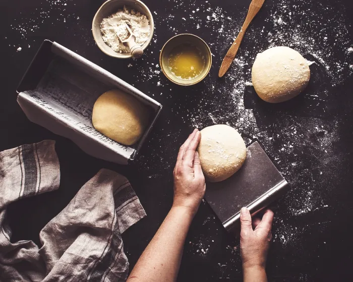 Framed Print : Hands Shape Dough for Homemade Bread Print Framed Print : Hands Shape Dough for Homemade Bread Print