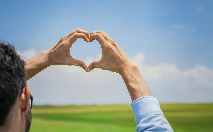 Framed Print : Hands Together in the Shape of a Heart Print Framed Print : Hands Together in the Shape of a Heart Print