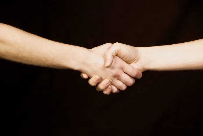 Framed Print : Handshake Handshake Print by imageBROKER Framed Print : Handshake Handshake Print by imageBROKER