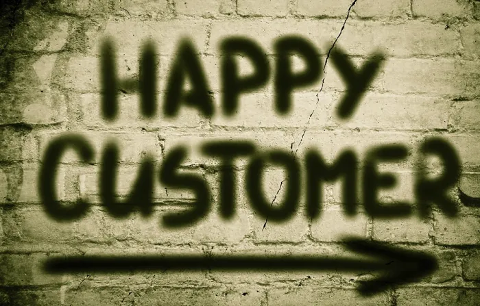 Framed Print : Happy Customer Concept Print Framed Print : Happy Customer Concept Print