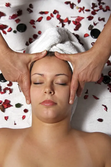 Framed Print : Head Massage Print Framed Print : Head Massage Print