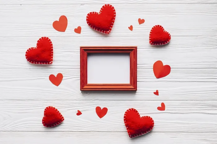 Framed Print : Hearts Around Frame Print Framed Print : Hearts Around Frame Print