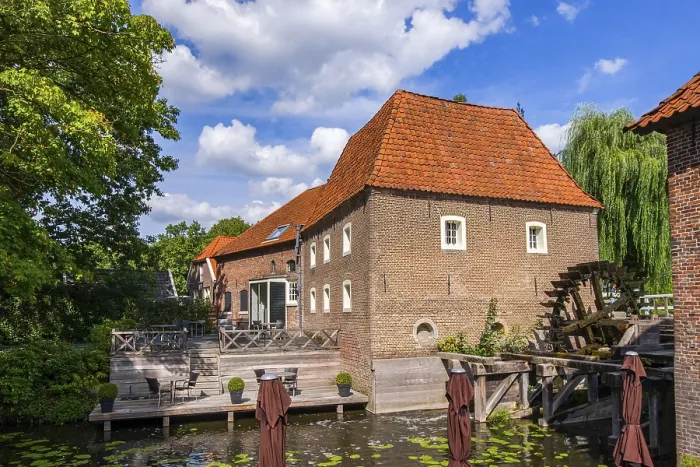 Framed Print : Het Eiland Double Water Mill Print, Netherlands Framed Print : Het Eiland Double Water Mill Print, Netherlands