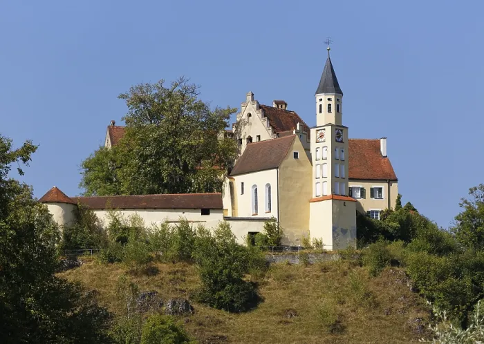 Framed Print : Altmannstein Hexenagger Castle Print, Upper Bavaria, Germany