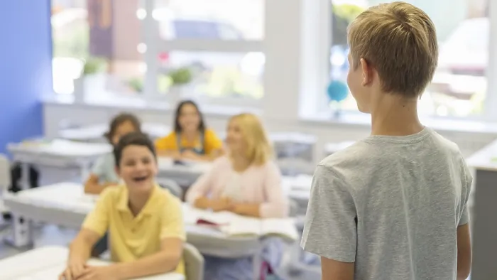 Framed Print : High Angle Boy Presenting Class Print Framed Print : High Angle Boy Presenting Class Print