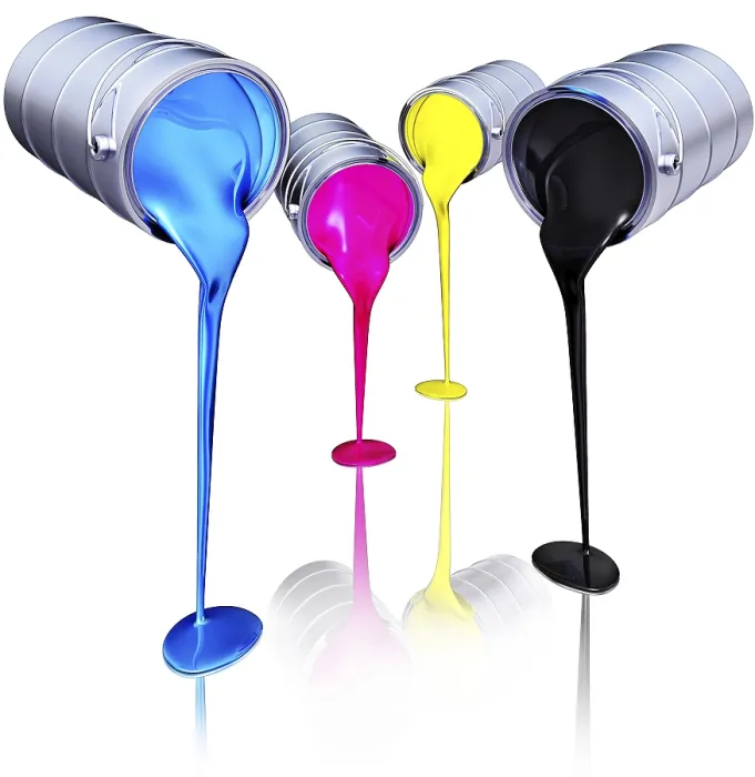Framed Print : High Resolution 3D Rendering of CMYK Concept Print Framed Print : High Resolution 3D Rendering of CMYK Concept Print