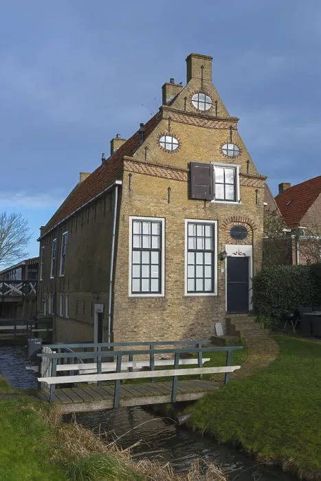 Framed Print : Historic Commander's Residence Print, Hindeloope Netherlands Framed Print : Historic Commander's Residence Print, Hindeloope Netherlands