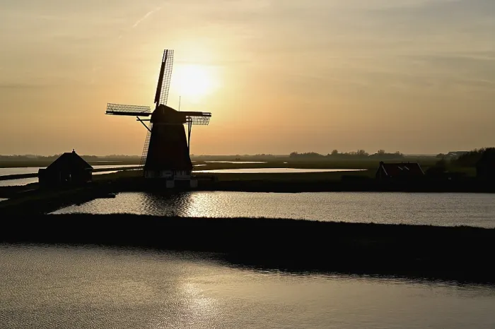 Framed Print : Historic Windmill Print - Texel, Netherlands Framed Print : Historic Windmill Print - Texel, Netherlands