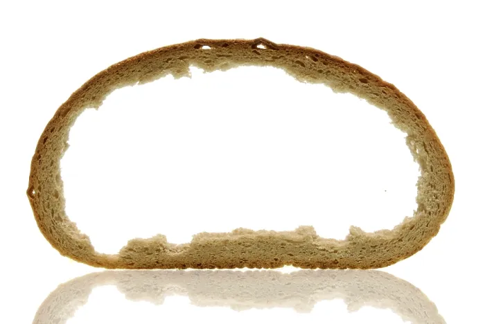 Framed Print : A Hollowed-Out Slice of Bread Print Framed Print : A Hollowed-Out Slice of Bread Print