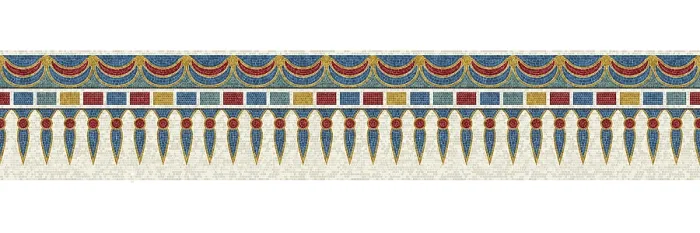 Framed Print : Horizontal Border Mosaic Tiles Print Framed Print : Horizontal Border Mosaic Tiles Print