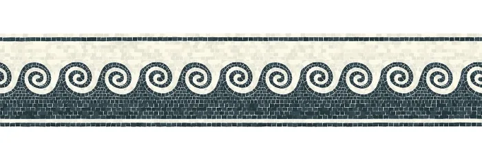 Framed Print : Horizontal Border Mosaic Tiles Print Design Framed Print : Horizontal Border Mosaic Tiles Print Design