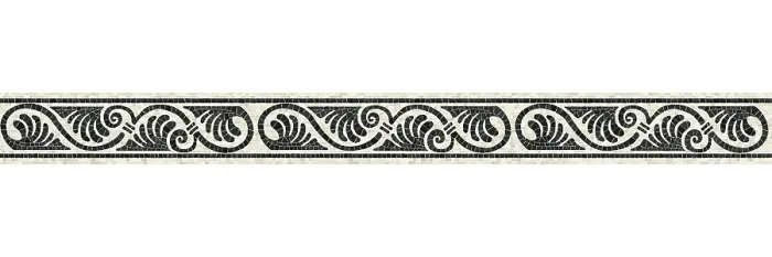 Framed Print : Horizontal Border Mosaic Tiles Print