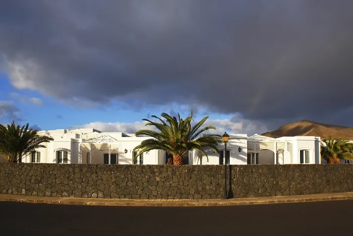 Framed Print : Evening Light Print of Lanzarote Apartment Complex Framed Print : Evening Light Print of Lanzarote Apartment Complex