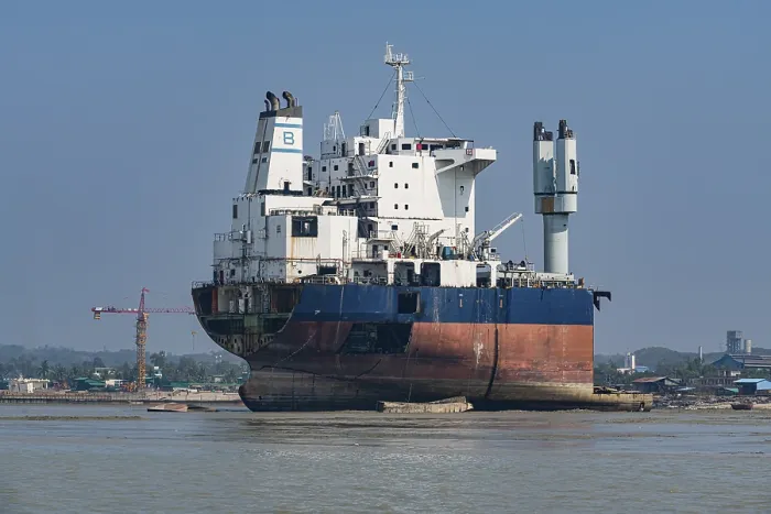Framed Print : Huge Container Ship Breakup Print, Chittagong Framed Print : Huge Container Ship Breakup Print, Chittagong