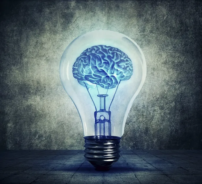 Framed Print : Human Brain Glowing Inside a Light Bulb Print Framed Print : Human Brain Glowing Inside a Light Bulb Print