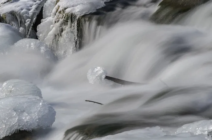 Framed Print : Triesting River Ice-Covered Stones Print Framed Print : Triesting River Ice-Covered Stones Print