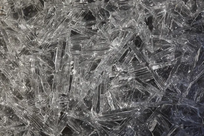 Framed Print : Ice Crystals Print - Delicate Frozen Formations Framed Print : Ice Crystals Print - Delicate Frozen Formations