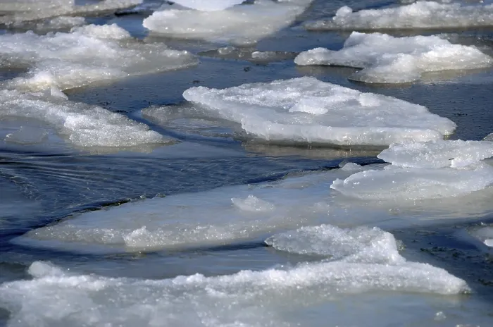 Framed Print : Ice Floes Print - Arctic Landscape