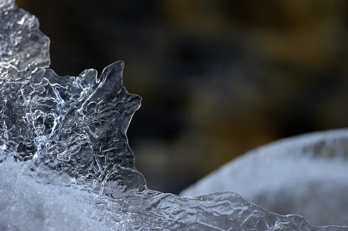 Framed Print : Ice Formation on a Stream Print