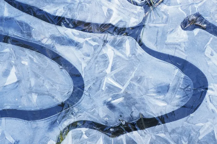 Framed Print : Ice Formations Print - Glacial Patterns Framed Print : Ice Formations Print - Glacial Patterns