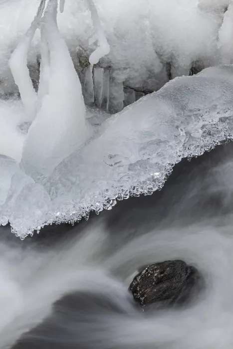Framed Print : Ice Formations on Alvdal Stream, Norway Print Framed Print : Ice Formations on Alvdal Stream, Norway Print