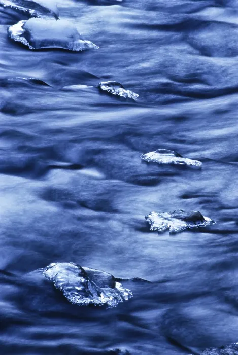 Framed Print : Ice Formations in a Stream Print Framed Print : Ice Formations in a Stream Print