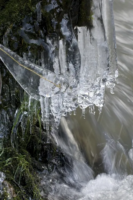 Framed Print : Ice Formations on the Stream Print Framed Print : Ice Formations on the Stream Print