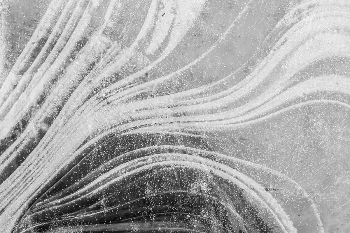 Framed Print : Ice Structures on Water Print Framed Print : Ice Structures on Water Print