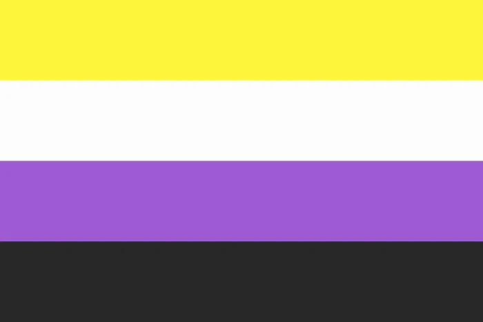 Framed Print : Non-Binary Pride Flag Print Illustration Framed Print : Non-Binary Pride Flag Print Illustration