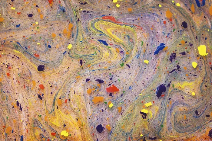 Framed Print : Vivid Abstract Art Print with Textured Surface