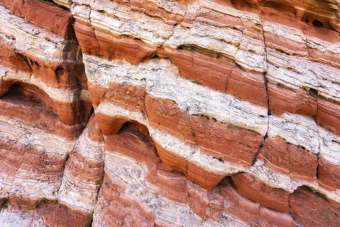 Framed Print : Red Rock Strata Print - Geological Patterns Framed Print : Red Rock Strata Print - Geological Patterns