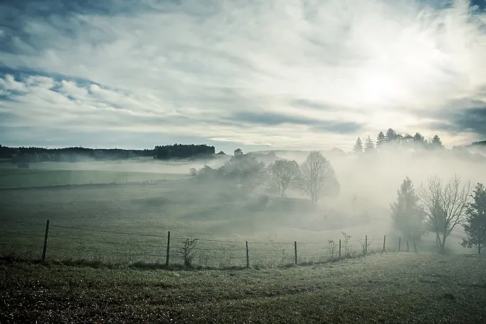 Framed Print : Misty Landscape Print Framed Print : Misty Landscape Print