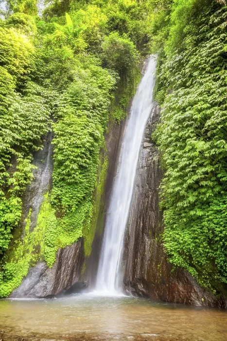 Framed Print : Bali Waterfall Print Framed Print : Bali Waterfall Print