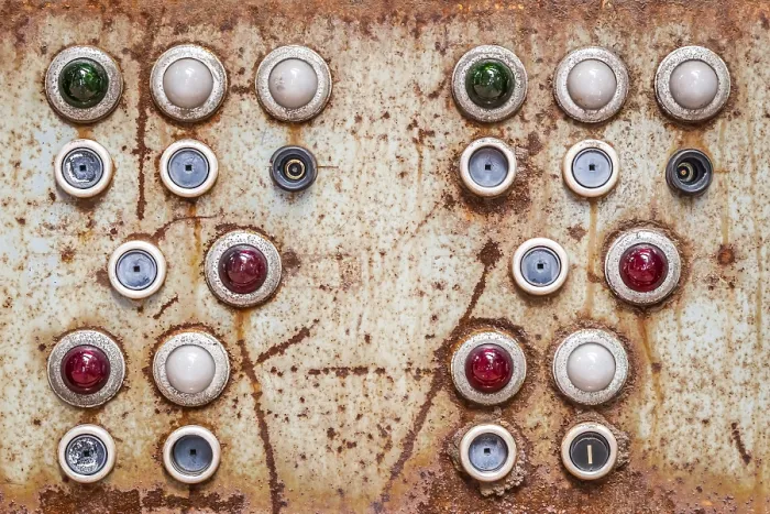Framed Print : Vintage Switching Panel Print Framed Print : Vintage Switching Panel Print