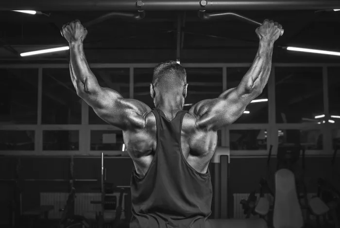 Framed Print : Athlete in Pull-up Print