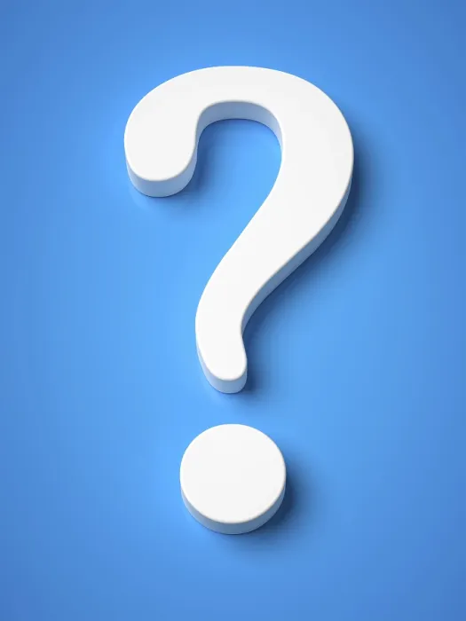Framed Print : Blue Background Question Mark Print